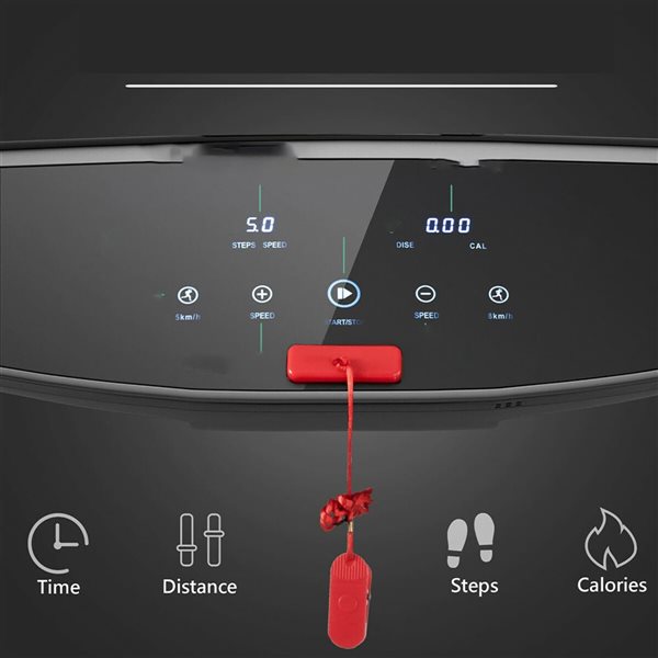 Costway SuperFit 3 HP Folding Electric Treadmill Running Machine w/ Speaker - Purple