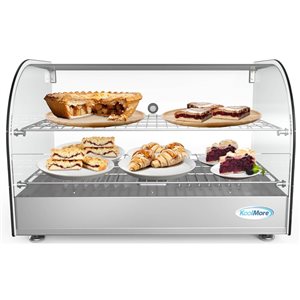 KoolMore 22-in Curved Glass Countertop Display Warmer 1.5-ft³