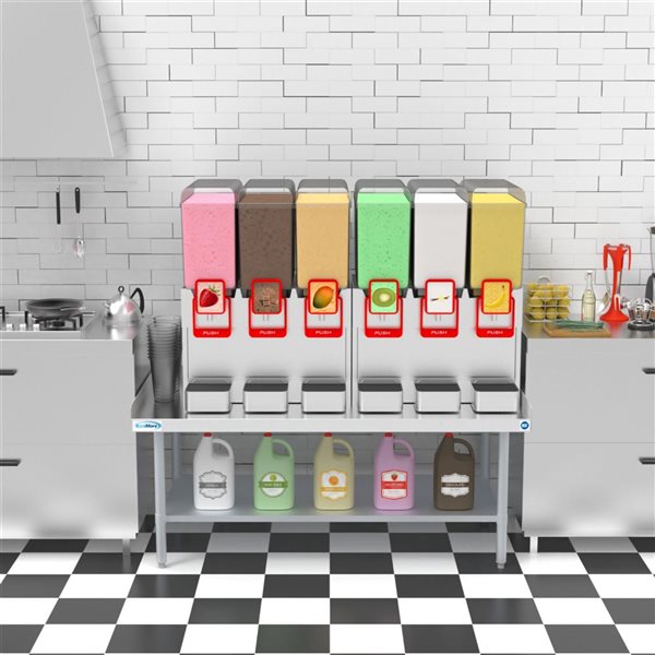 KoolMore 30 x 60-in 16-Gauge Stainless Steel Equipment Stand w/ Galvanized Undershelf