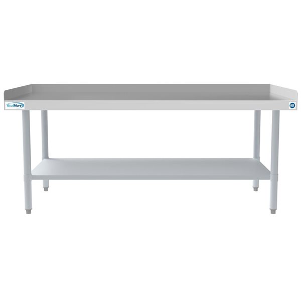 KoolMore 30 x 60-in 16-Gauge Stainless Steel Equipment Stand w/ Galvanized Undershelf