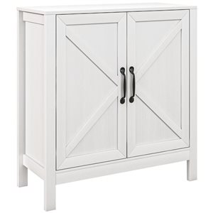 HomCom White Buffet Sideboard with Adjustable Shelf