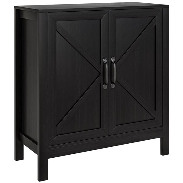 HOMCOM Black Buffet Sideboard with Adjustable Shelf