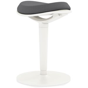 HomCom Grey Mesh Ergonomic Stool for Standing Desks