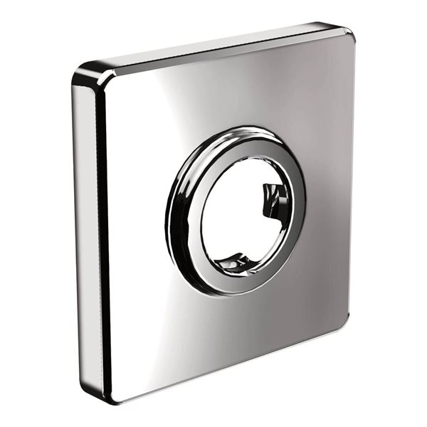 Support de bras de douche mural 40 cm finition chrome brillant en laiton | Leroy Merlin