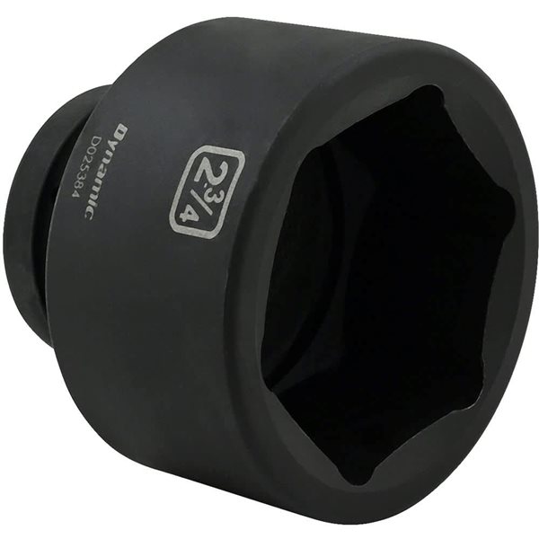 Dynamic Tools 2-3/4-in x 1-in Drive 6-Point SAE Shallow Impact Socket