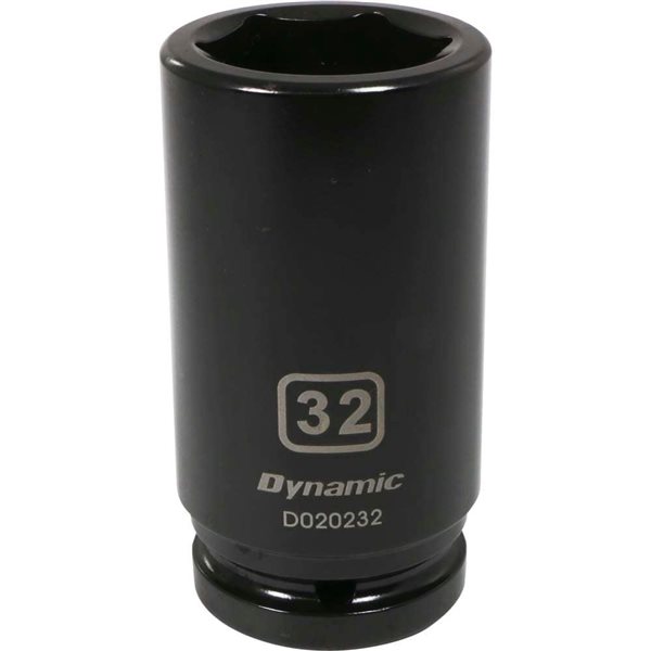 Dynamic Tools 3/4-in Drive 6-Point Metric 32 mm Deep Length Impact Socket