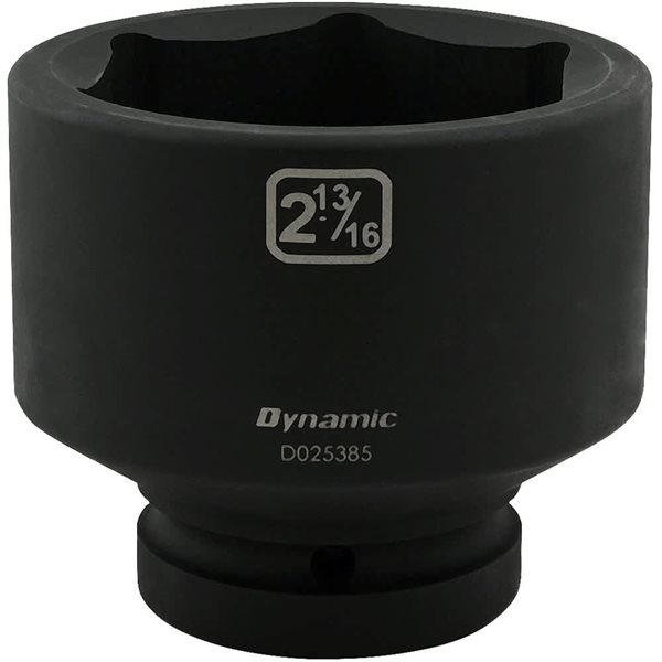 Dynamic Tools 2-13/16-in x 1-in Drive 6-Point SAE Shallow Impact Socket