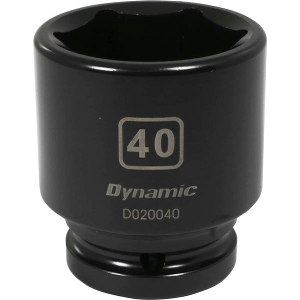 Dynamic Tools 3/4-in Drive 6-Point Metric 40 mm Shallow Impact Socket