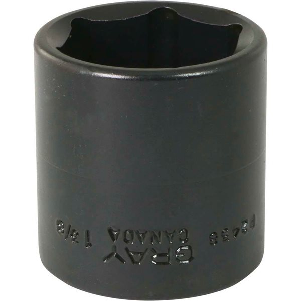 Gray Tools 1-3/8-in x 1/2-in Drive 6-Point Standard Shallow Impact Socket