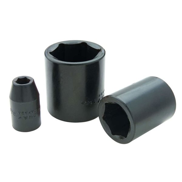 Gray Tools 1-3/8-in x 1/2-in Drive 6-Point Standard Shallow Impact Socket