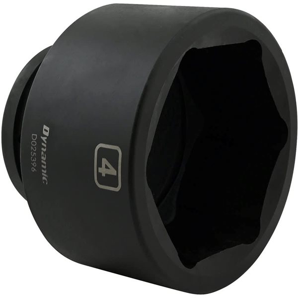 Dynamic Tools 4-in x 1-in Drive 6-Point SAE Shallow Impact Socket