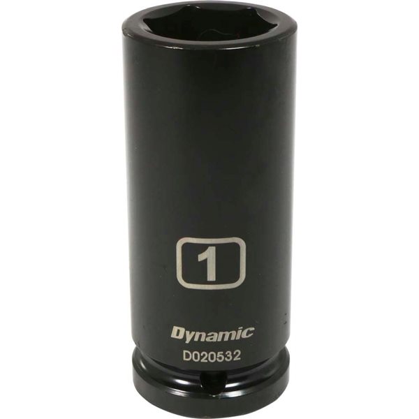 Dynamic Tools 3/4-in Drive 6-Point SAE 1-in Deep Length Impact Socket