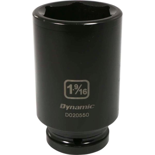 Dynamic Tools 3/4-in Drive 6-Point SAE 1-9/16-in Deep Length Impact Socket
