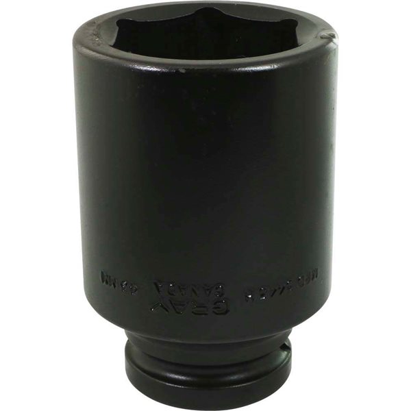 Gray Tools 43 mm x 3/4-in Drive 6-Point Metric Deep Impact Socket