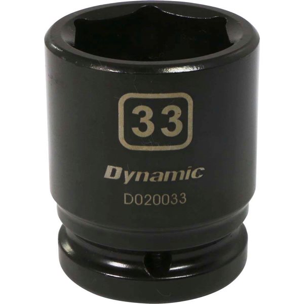 Dynamic Tools 3/4-in Drive 6-Point Metric 33 mm Shallow Impact Socket