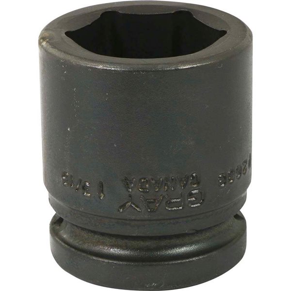 Gray Tools 1-3/16-in x 3/4-in Drive 6-Point Standard Shallow Impact Socket