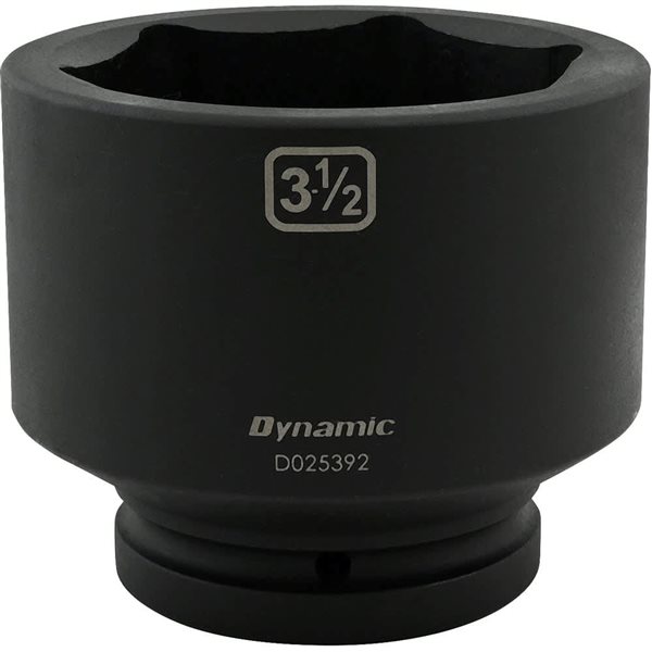 Dynamic Tools 3-1/2-in x 1-in Drive 6-Point SAE Shallow Impact Socket