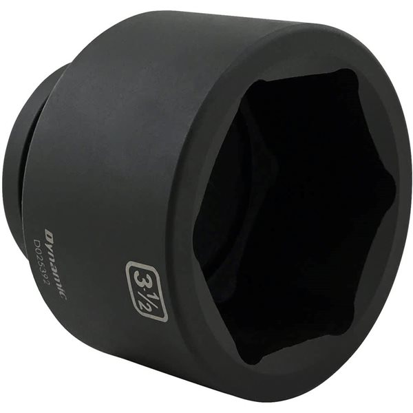 Dynamic Tools 3-1/2-in x 1-in Drive 6-Point SAE Shallow Impact Socket