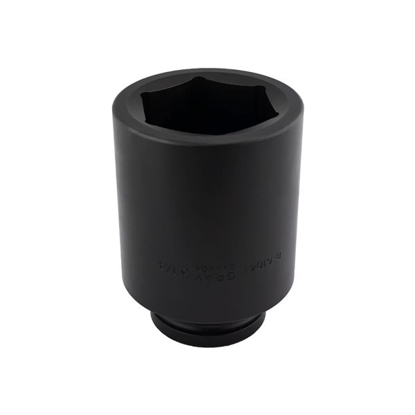 Gray Tools 3-1/4-in x 1-1/2-in Drive 6-Point Deep Length Impact Socket