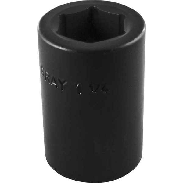 Gray Tools 1-1/4-in x #5 Spline Drive 6-Point SAE Shallow Impact Socket