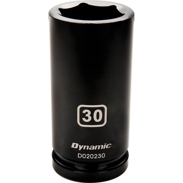 Dynamic Tools 3/4-in Drive 6-Point Metric 30 mm Deep Length Impact Socket