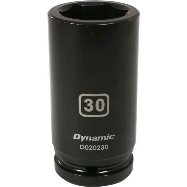 Dynamic Tools 3/4-in Drive 6-Point Metric 30 mm Deep Length Impact Socket