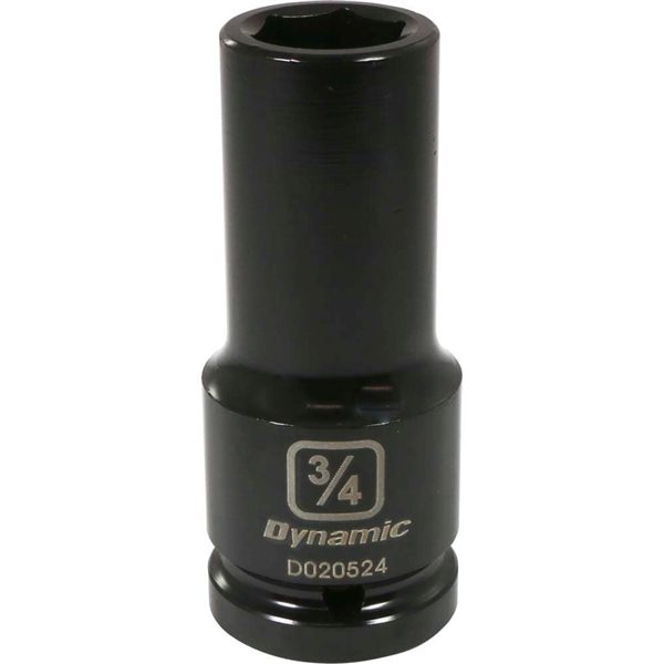 Dynamic Tools 3/4-in Drive 6-Point SAE 3/4-in Deep Length Impact Socket