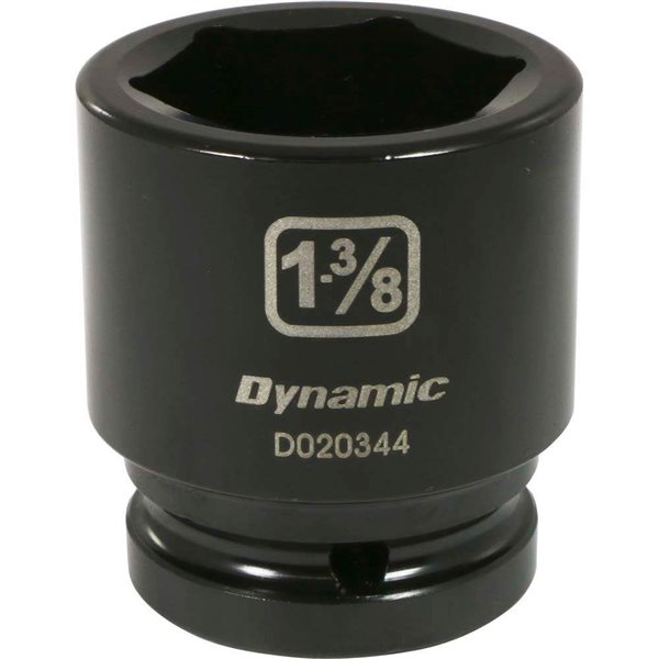 Dynamic Tools 3/4-in Drive 6-Point SAE 1-3/8-in Shallow Impact Socket