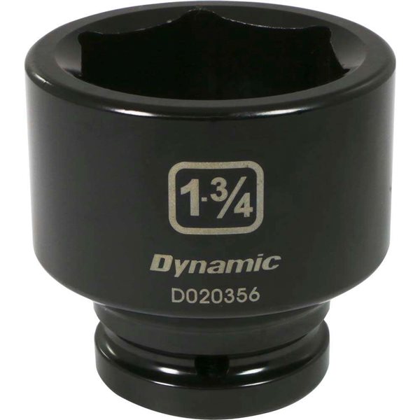 Dynamic Tools 3/4-in Drive 6-Point SAE 1-3/4-in Shallow Impact Socket