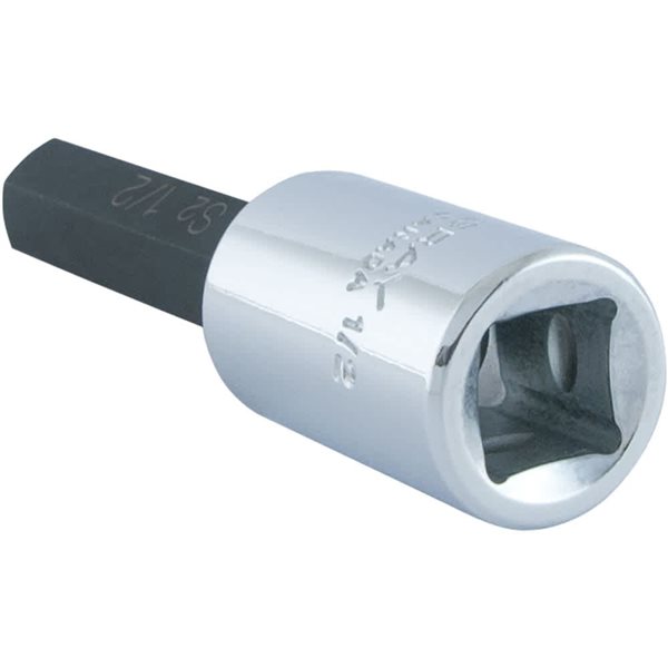 Gray Tools 1/2-in x 1/2-in Drive Standard Hex Head Chrome Finish Shallow Socket
