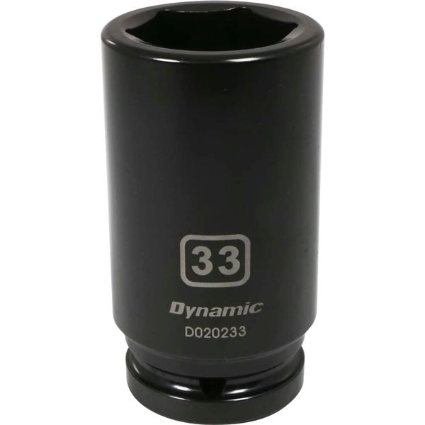 Dynamic Tools 3/4-in Drive 6-Point Metric 33 mm Deep Length Impact Socket