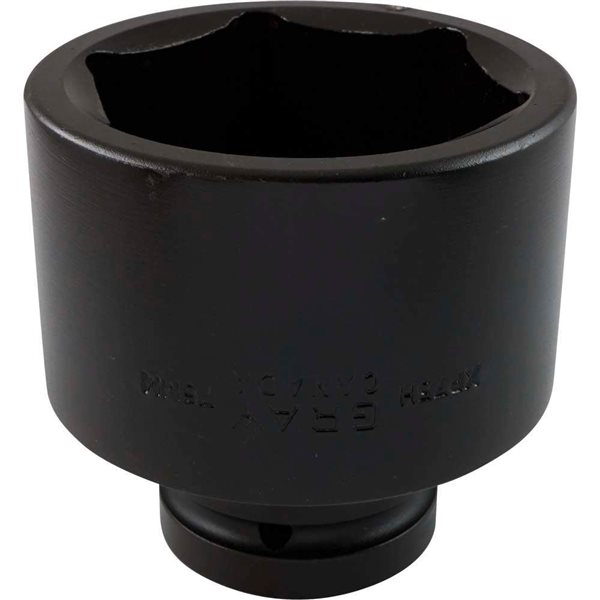 Gray Tools 75 mm x 1-in Drive 6-Point Metric Shallow Impact Socket