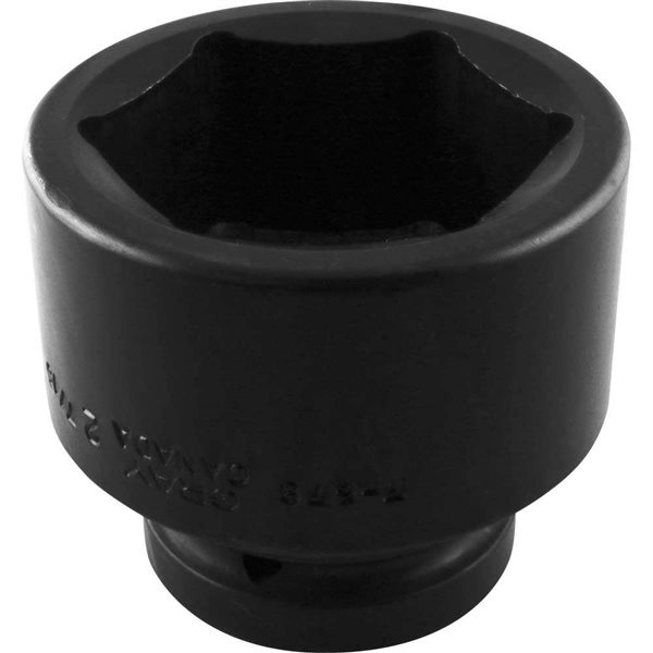 Gray Tools 2-7/16-in x 1-in Drive 6-Point SAE Shallow Impact Socket