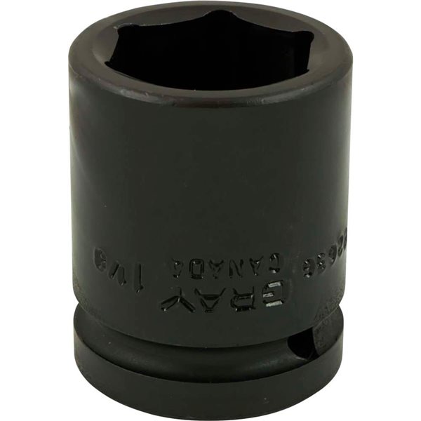 Gray Tools 1-1/8-in x 3/4-in Drive 6-Point Standard Shallow Impact Socket