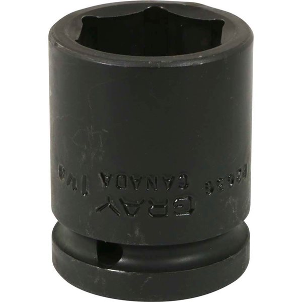 Gray Tools 1-1/8-in x 3/4-in Drive 6-Point Standard Shallow Impact Socket