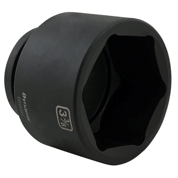 Dynamic Tools 3-3/8-in x 1-in Drive 6-Point SAE Shallow Impact Socket