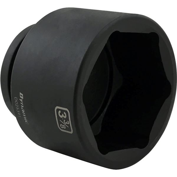 Dynamic Tools 3-3/8-in x 1-in Drive 6-Point SAE Shallow Impact Socket