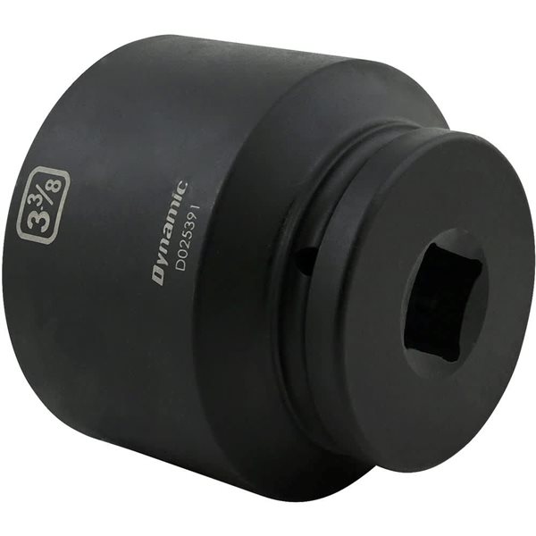 Dynamic Tools 3-3/8-in x 1-in Drive 6-Point SAE Shallow Impact Socket