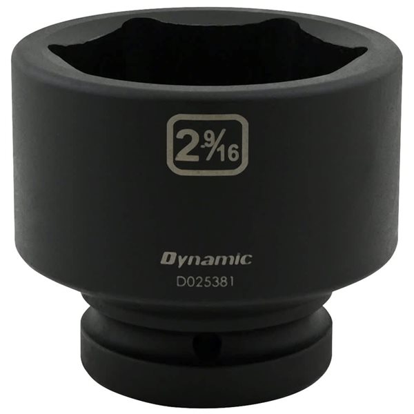 Dynamic Tools 2-9/16-in x 1-in Drive 6-Point SAE Shallow Impact Socket