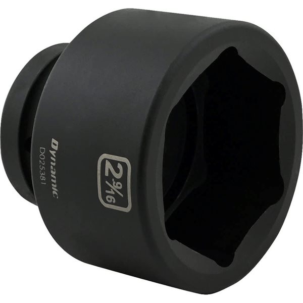 Dynamic Tools 2-9/16-in x 1-in Drive 6-Point SAE Shallow Impact Socket