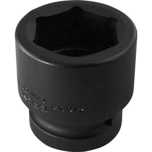 Gray Tools 1-11/16-in x 1-in Drive 6-Point SAE Shallow Impact Socket