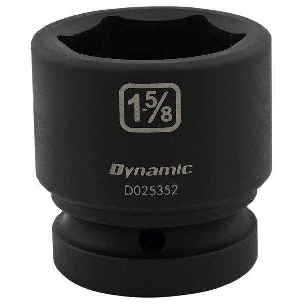 Dynamic Tools 1-5/8-in x 1-in Drive 6-Point SAE Shallow Impact Socket