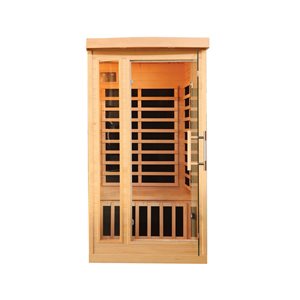 Canadian Spa Company Tremblant 1-Person Hemlock Fir Indoor Infrared Sauna