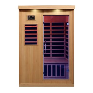 Sauna infrarouge d'intérieur 2 places Tremblant de Canadian Spa Company en bois de pruche