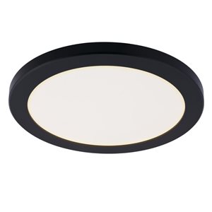 Plafonnier encastré DEL Westinghouse Lighting noir 12 po L à intensité variable
