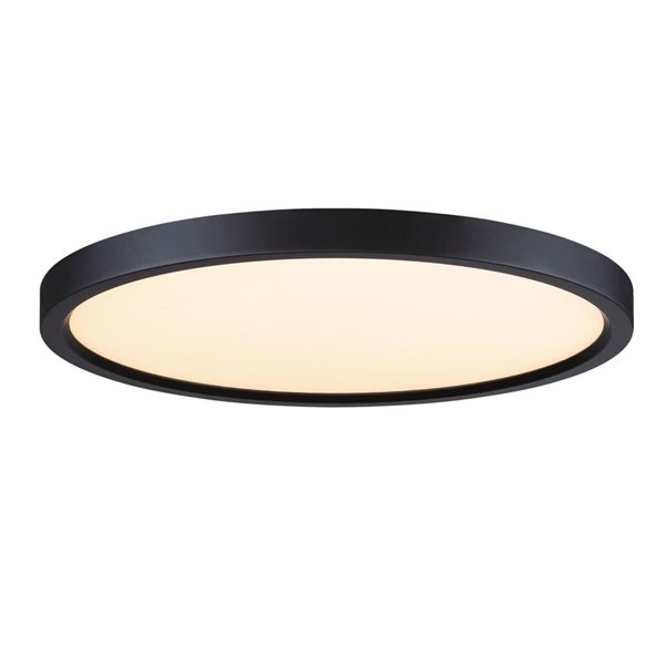 Westinghouse Lighting 15-in L Black Dimmable LED Indoor Flush Mount Ceiling Light