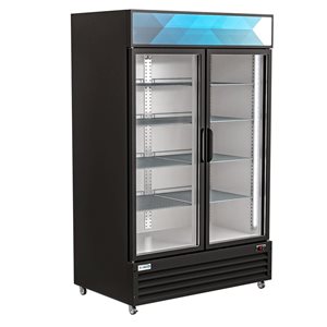 KoolMore 45-in 2-Door Merchandiser Refrigerator 31-ft³