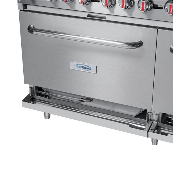 KoolMore Stainless Steel 60-in 10-Burner Commercial LP Range w/ Oven