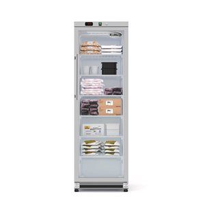 Koolmore Commercial Stainless Steel Manual Defrost Freezer w/ Glass Door 12-ft³