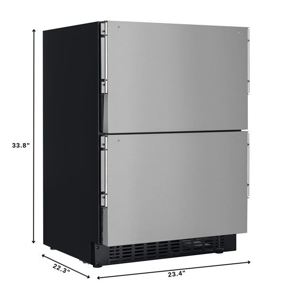 KoolMore 23-in Panel-Ready 2-Drawer Refrigerator/Freezer